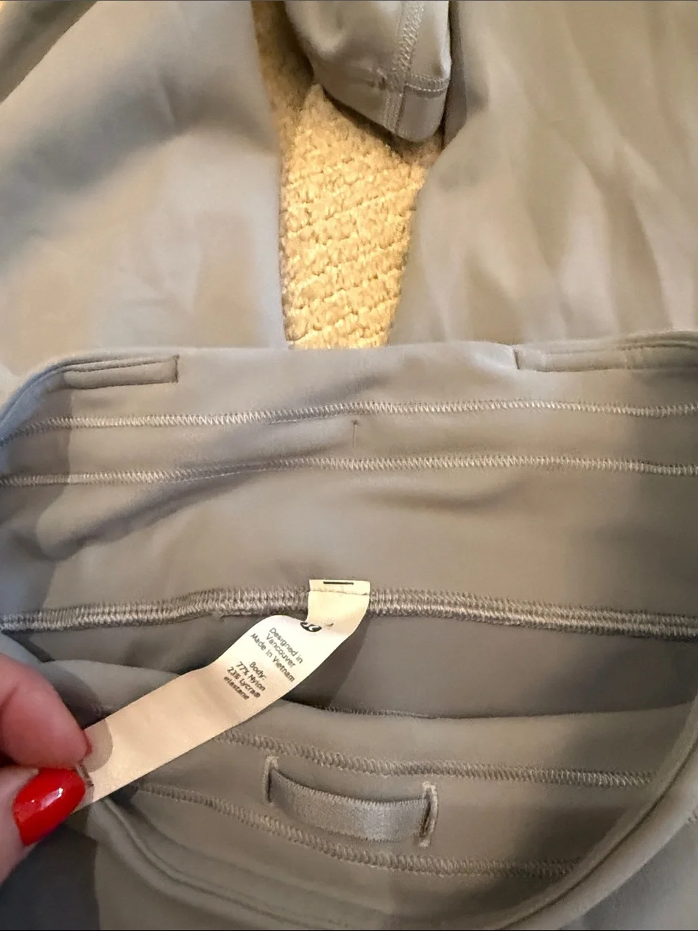 Lululemon Women’s Gray High Rise Leggings Size 4 Drawstring Athletic Yoga Pants